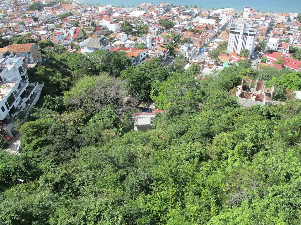 Puerto Vallarta city panorama photographed in November 2022.